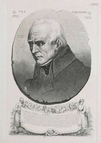 POLOGNE - PORTRAIT de STANISLAS STASZIC (1755-1826). XIXème....