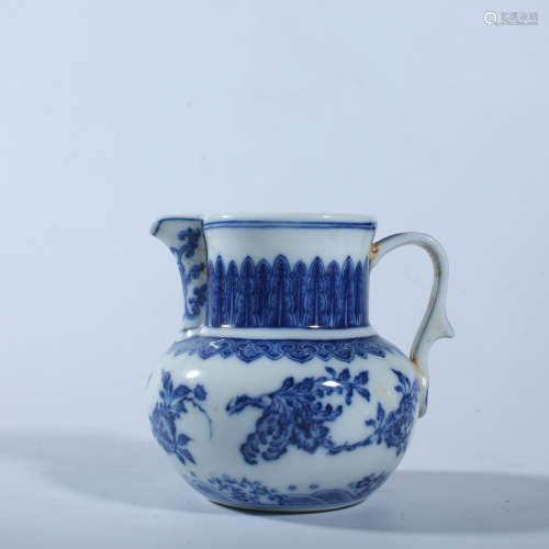 Qing Dynasty Qianlong blue and white holding pot