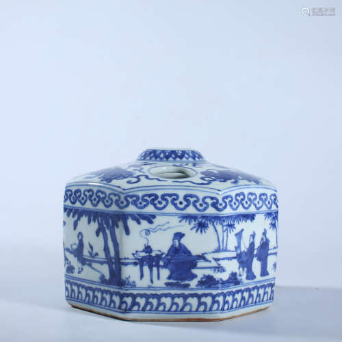 Ming Dynasty Wanli blue and white censer