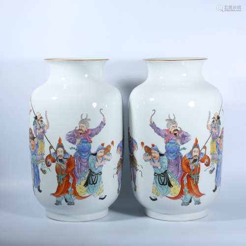 A pair of pink character story bottles in the Republic of Ch...