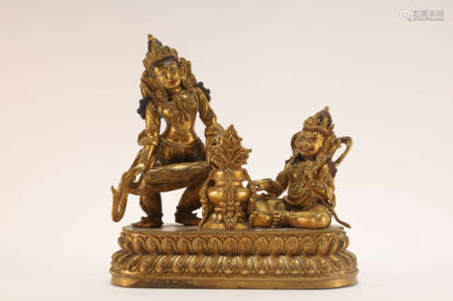 Gilt Bronze Buddhist Figure