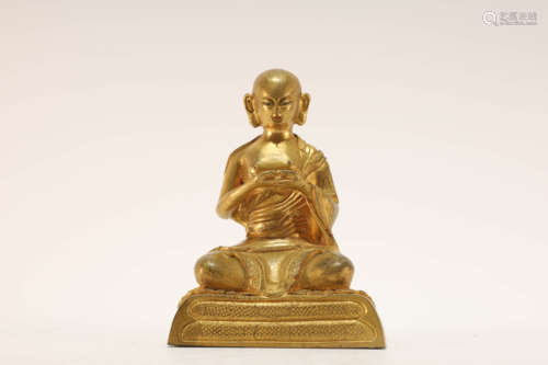 Gilt Bronze Turu Buddhist Figure