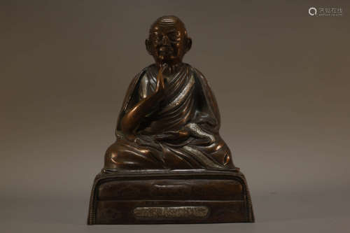 Bronze Buddhist Figure of Turu