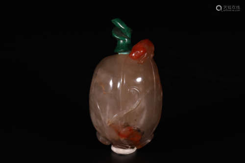 agate gourd shaped snuff bottle