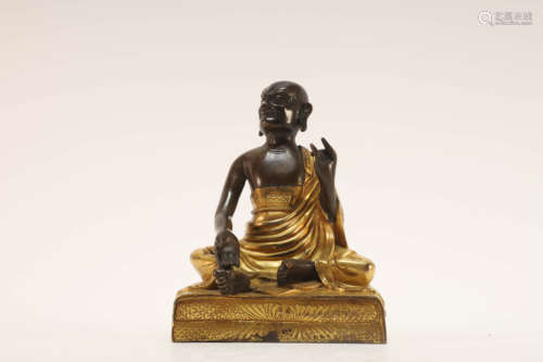 Gilt Bronze Turu Buddhist Figure