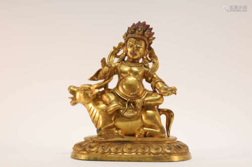 Gilt Bronze Buddhist Figure