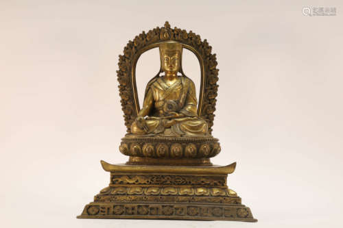 Gilt Bronze Turu Buddhist Figure