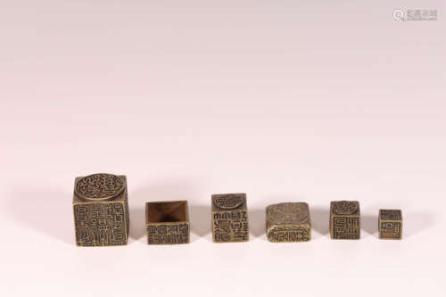 A set of bronze seals