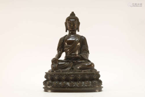 Bronze Sakyamuni Buddhist Figure