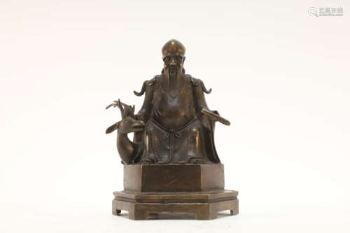 Bronze Lao Tze Statue