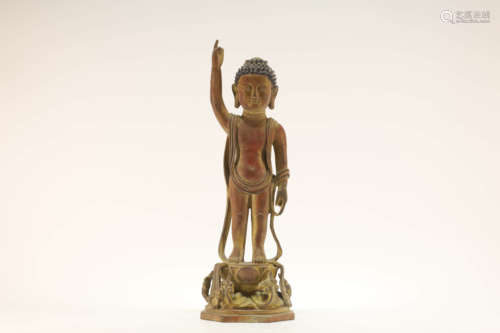 Gilt Bronze Buddhist Figure