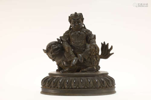 Bronze Mammon Buddhist Figure