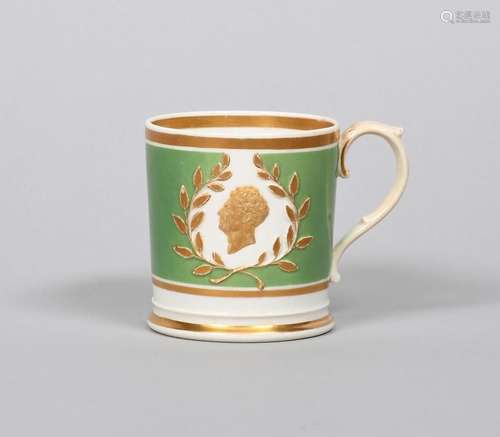 1830 GEORGE IV IN MEMORIAM Tasse en porcelaine anglaise, c.1...