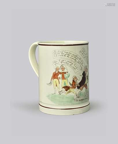 1820 GEORGE IV ET L'ARRIVEE DE LA REINE CAROLINE Une tasse r...