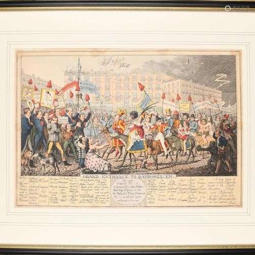 THEODORE LANE (1800-1828) 'Grand Entrance To Bamboozl'Em', f...