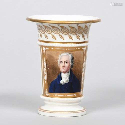 WILLIAM PITT LE JEUNE Vase en porcelaine anglaise, vers 1820...