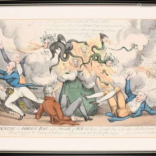 ATTRIBUÉ À ISAAC ROBERT CRUIKSHANK (1789-1856) 'Opening the ...