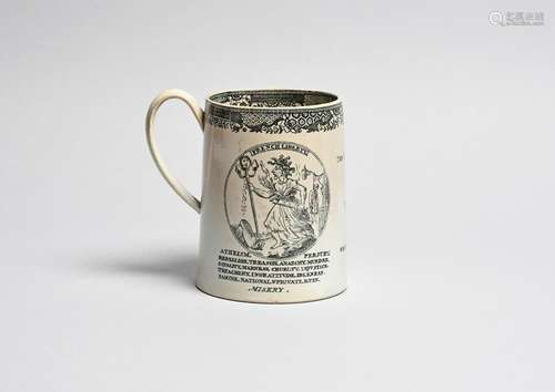 1793 PROPAGANDE DE LA RÉVOLUTION FRANÇAISE Tasse cylindrique...