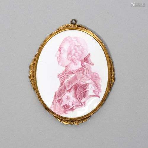 FREDERICK PRINCE DE GALLES Une bonne plaque de portrait oval...