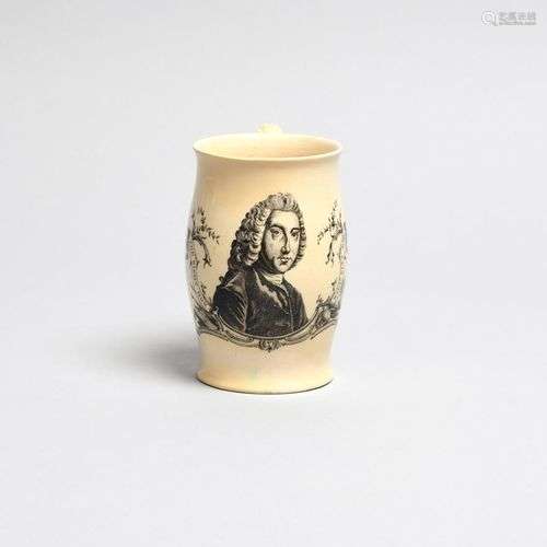 WILLIAM PITT (THE ELDER) Tasse en faïence crème, c.1765, pro...