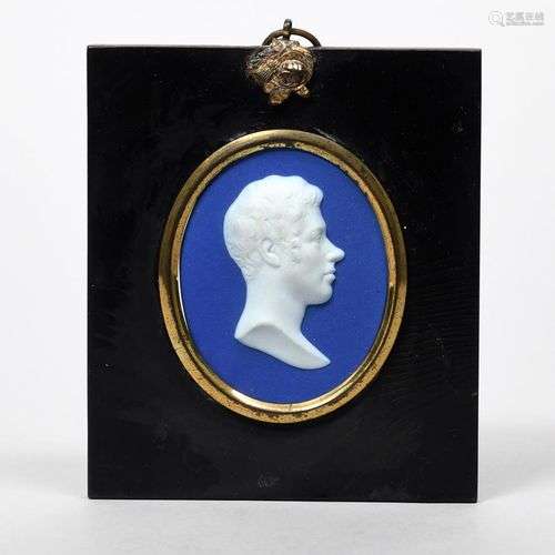 WILLIAM PITT THE YOUNGER Une plaque de portrait ovale en jas...