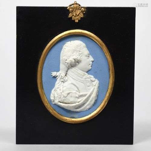 HRH FREDERICK DUKE OF YORK Une plaque de portrait ovale en j...