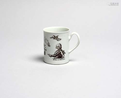 FREDERICK LE GRAND Une petite tasse de Worcester, vers 1760,...