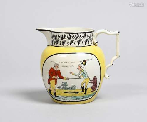 1812 NAPOLEON'S RUSSIAN CAMPAIGN A pearlware jug, c.1812-15,...