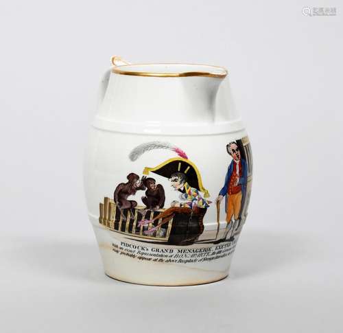 1803 GREAT INVASION SCARE Pichet en porcelaine Spode, c.1803...