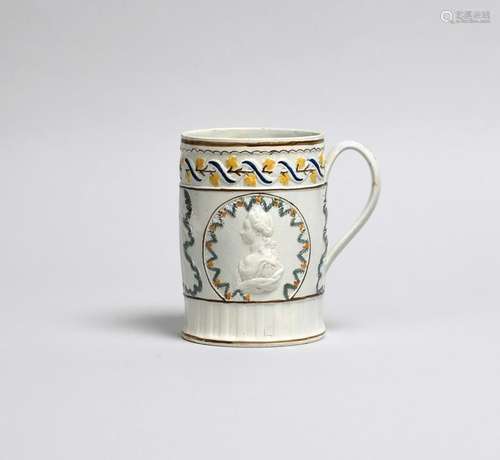 GEORGES III ET LA REINE CHARLOTTE Tasse cylindrique en porce...