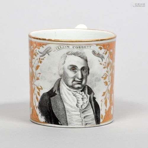 27 MARS 1817 WILLIAM COBBETT Une rare tasse Chamberlain de W...