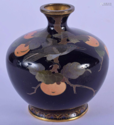 A SMALL 19TH CENTURY JAPANESE MEIJI PERIOD CLOISONNE