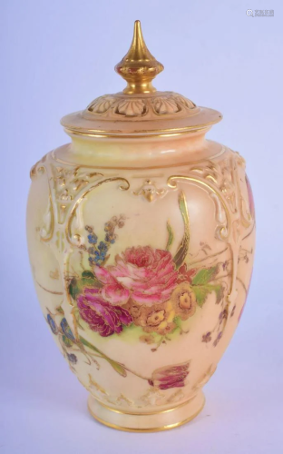 Royal Worcester blush ivory pot pourri and cover