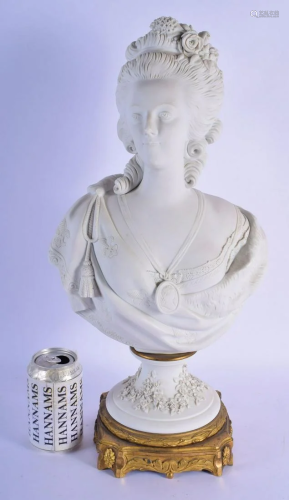 A LARGE 19TH CENTURY FRENCH SEVRES BISQUE PORCELAIN