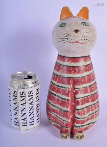 A CHARMING MID CENTURY ITALIAN FIGURE OF A CAT modelled