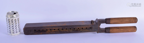 A RARE ANTIQUE MUSKET BALL MAKER. 59 cm long.