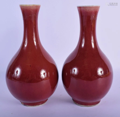 A MATCHED PAIR OF 19TH CENTURY CHINESE SANG DU BOEUF