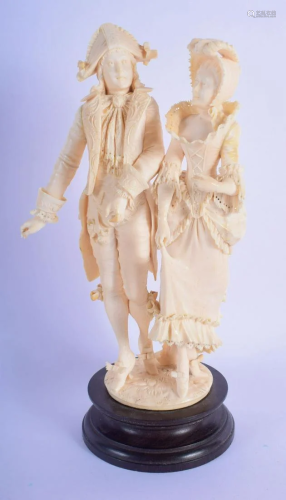 A LARGE 19TH CENTURY EUROPEAN DIEPPE CARVED IVORY