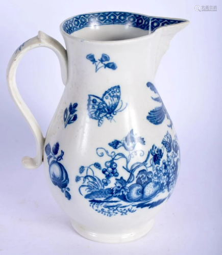 AN 18TH CENTURY CAUGHLEY BLUE AND WHITE PORCE…