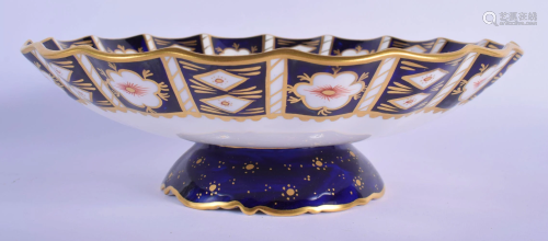 Royal Crown Derby large pedestal shaped bowl in pattern