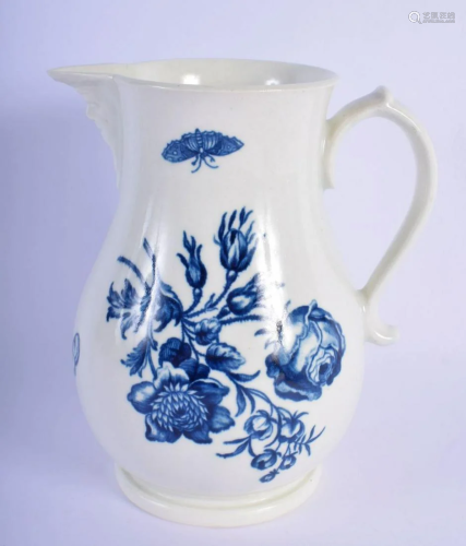 18th c. Worcester fine mask jug decorated with the
