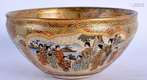 A 19TH CENTURY JAPANESE MEIJI PERIOD SATSUMA BOWL