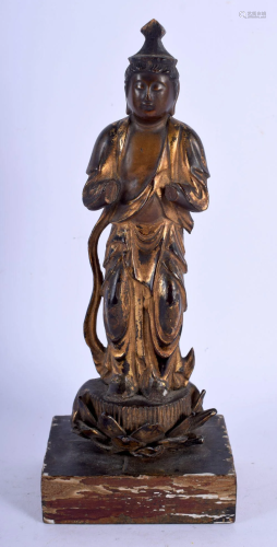 AN 18TH CENTURY JAPANESE EDO PERIOD CARVED AND