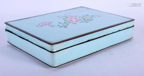 AN EARLY 20TH CENTURY CHINESE CANTON ENAMEL RECTAN…