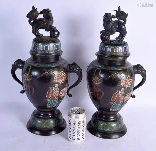 A PAIR OF 19TH CENTURY JAPANESE MEIJI PERIOD TWIN