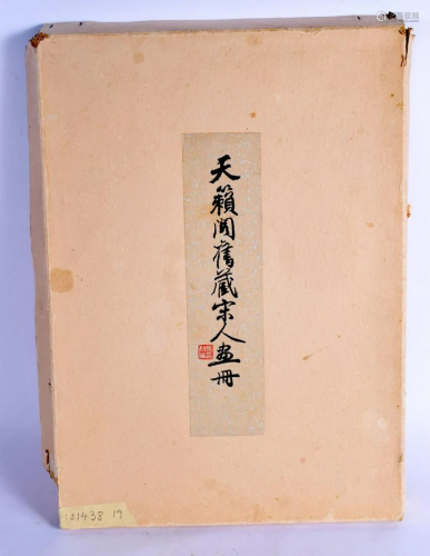A 1950S CHINESE BOOK Song Dynasty Painting Collection.