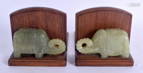 A PAIR OF EARLY 20TH CENTURY CHINESE CARVED HONGMU