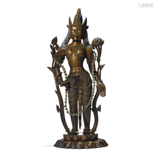 A Bronze Alloy Standing Avalokitesvara