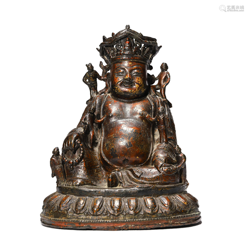 A Bronze Figure Of Maitreya