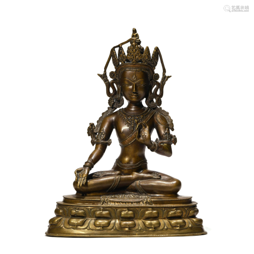 A Bronze Figure Of Tara